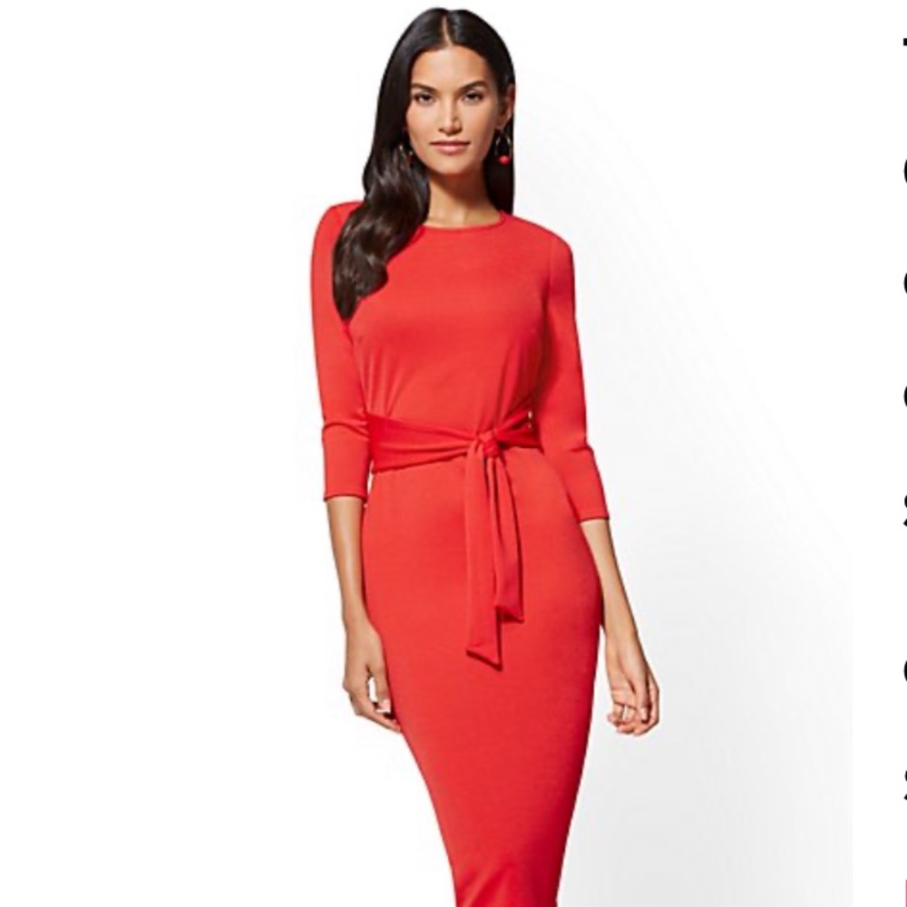 STUNNING Tie-Front Sheath New York & Company Dress